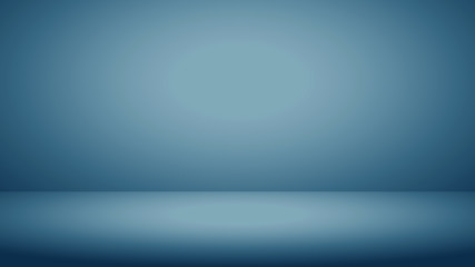 Abstract luxury beautiful dark blue gradient background backdrop used for display product ad and website template