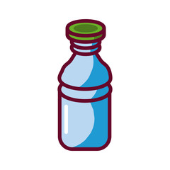 plasctic bottle icon, fill style design