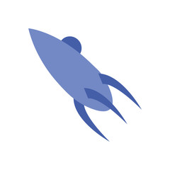 Isolated rocket line style icon vector design