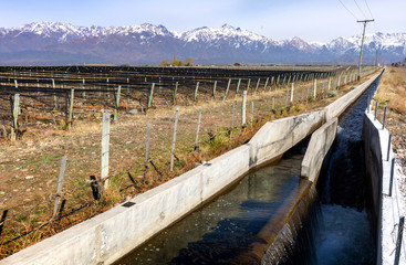 acequia or open-air channel is its main instrument of irrigation wine plantations