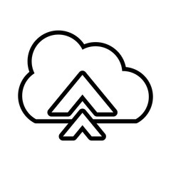 download cloud in white background