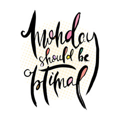 Hand lettering grunge card with textured handcrafted doodle letters in retro style