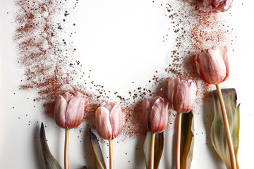 Tulips in glitter