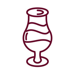 wine glass, fill style design