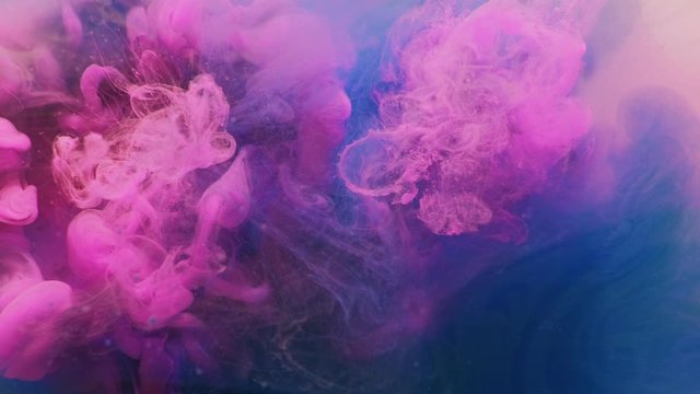 Color fog motion. Heaven cloud. Galaxy blue fruit dove pink fume mix motion.