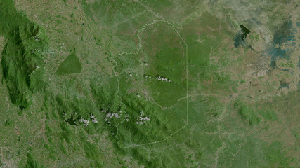 Krong Pailin, Cambodia - outlined. Satellite