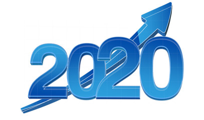 3d business solution 2020 concept
