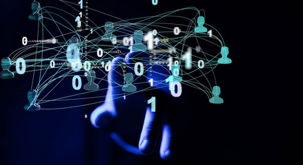 Social Media Circles modern Network