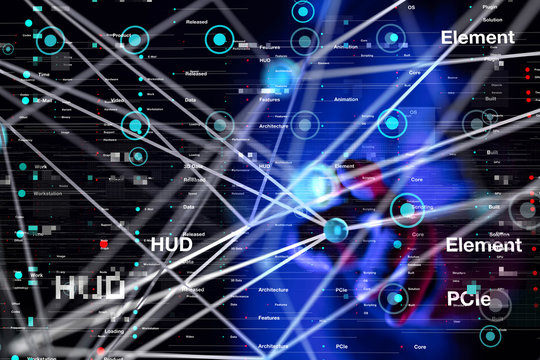 Abstract futuristic - Molecules technology with polygonal shapes on dark blue background. Illustration design digital technology concept.
- Powered by Adobe