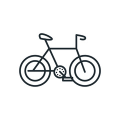 Fototapeta premium Isolated bike line style icon vector design