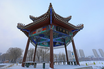 Fototapeta premium Winter scenery of North China