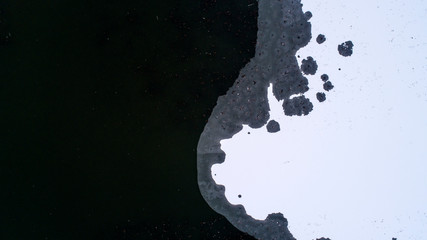 Obraz premium Ice and snow, aerial photos