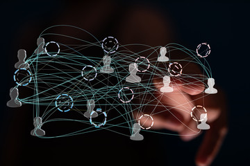 Group of business partner looking for the future