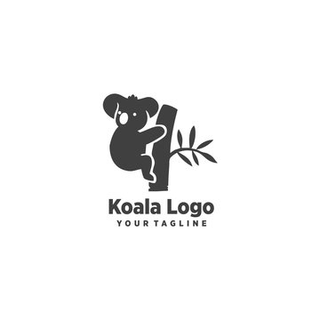 Koala Logo Simple and vector  protected animal