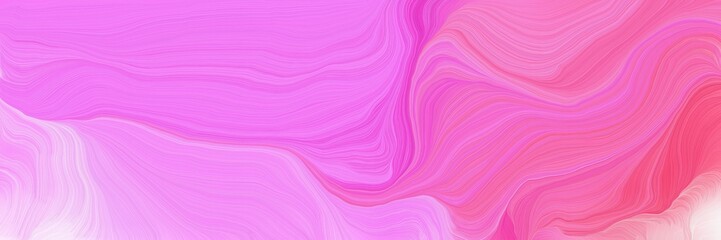Fototapeta premium landscape banner with waves. modern soft swirl waves background design with violet, pastel pink and pale violet red color