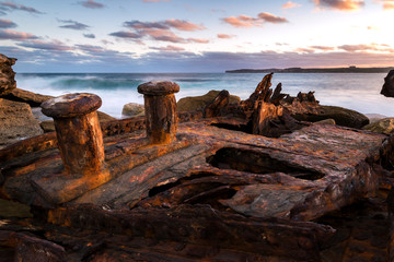 Shipwreck at sunset, Sydney Australia