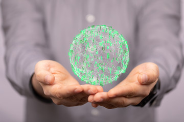 Cloud storage and Computing concept.