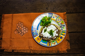 Delicious mexican recipe/food called gorditas/sopes.
