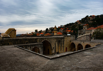View above the roofs of the medieval Lebanese village of Deir El Qamar