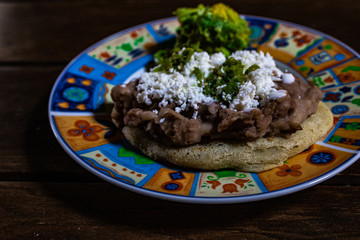 Delicious mexican recipe/food called gorditas/sopes.