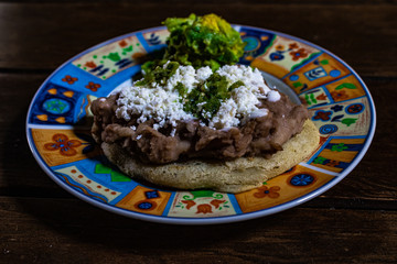 Delicious mexican recipe/food called gorditas/sopes.