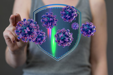 contagious coronavirus pandemic, dangerous virus outbreak 3d.