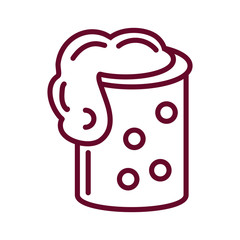 soda can icon, line style design