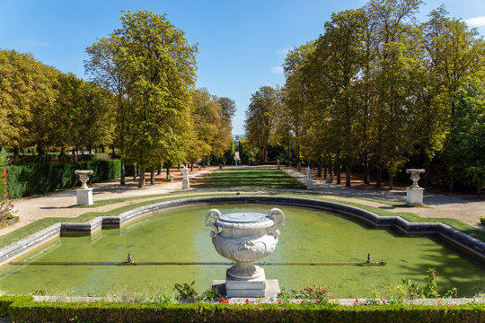 Parc de Saint-Cloud in summer near Paris - France.