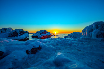 Natural Beach Scenery, Qinhuangdao City, China © zhang yongxin