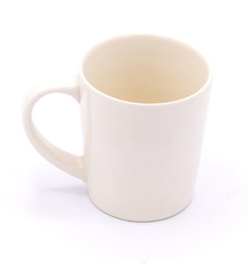 Coffee mugs on a white background