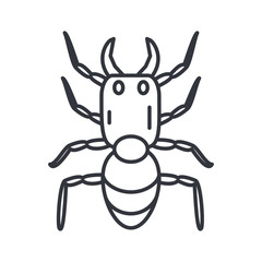 june bug, line detail style icon