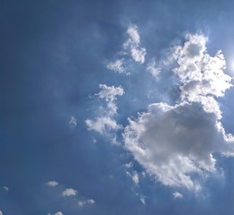 Summer Blue Sky and Clouds