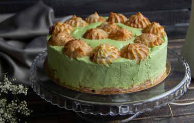 pie with mushrooms and cheese