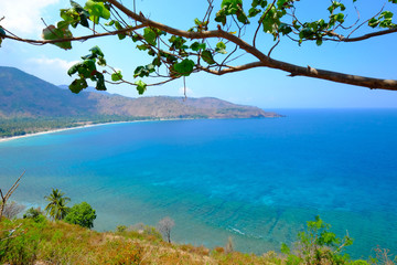 tropical island in the sea