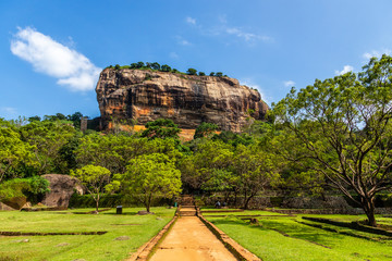 Sigiriya or Lion rock - ancient rock fortress, Dambulla, Central Province ,Sri Lanka