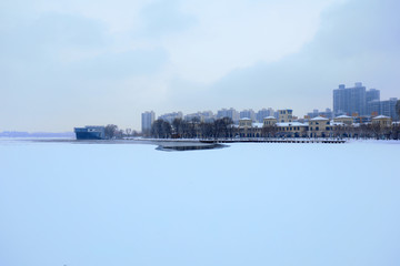 Obraz premium Winter scenery of North China