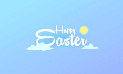 Happy Easter Day Background Template