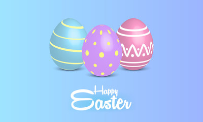 Happy Easter Day Background Template