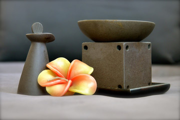 Close up of oil burner.