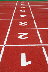 Numbering of plastic runway