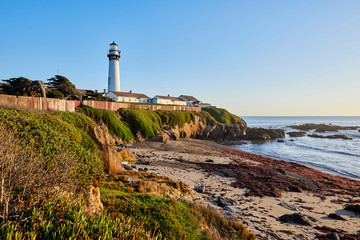 Fototapeta na wymiar lighthouse on the california coast