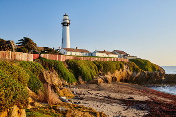 Fototapeta na wymiar lighthouse on the california coast