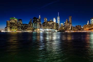 Fototapeta na wymiar Manhattan skyline at twilight, New York, USA