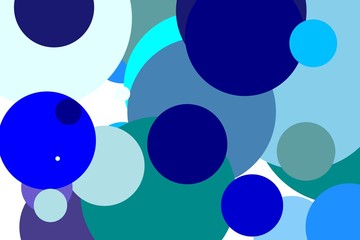 Abstract blue circles illustration background