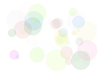 Abstract blue pink grey white yellow green red violet circles il