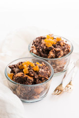 Traditional homemade Polish loaf with poppy seeds prepared for Christmas