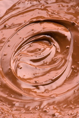 Melted Chocolate Background. Close-up Image