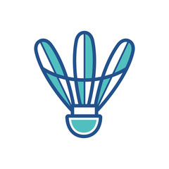 Fototapeta premium shuttlecock icon design, flat style icon collection
