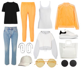 mood board fashion clothes, outfit, clothes collage