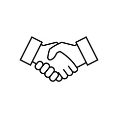 Business handshake. Handshake icon vector. contract agreement. Handshake. Deal. Done. partnership icon